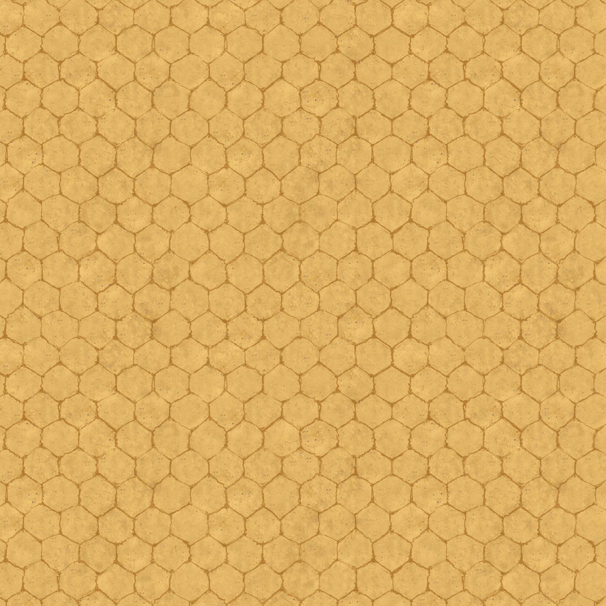 Springs Creative Crown Roost Yellow Chicken Wire Cotton Fabric